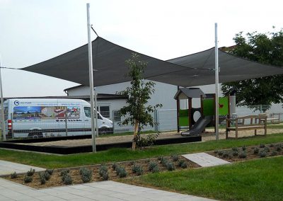 Sonnensegel Spielplatz Kindergarten